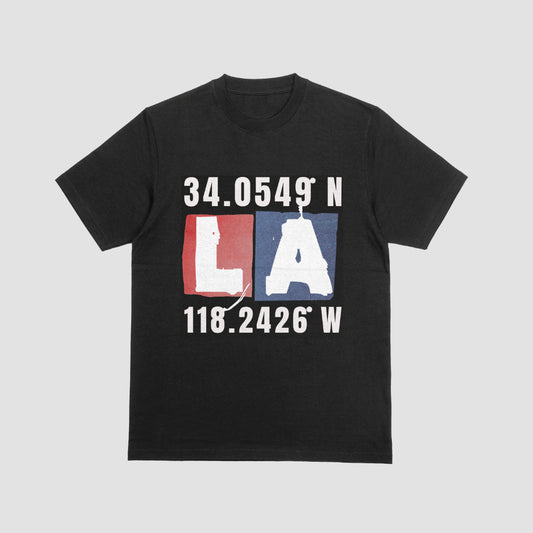 Los Angeles Grid Coordinate T Shirt